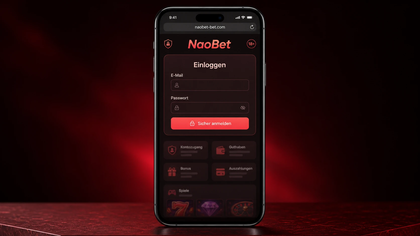 NaoBet App Login – Anmeldung auf mobilen Geräten