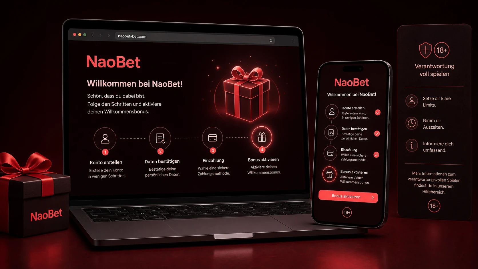 NaoBet Willkommensbonus für Neukunden