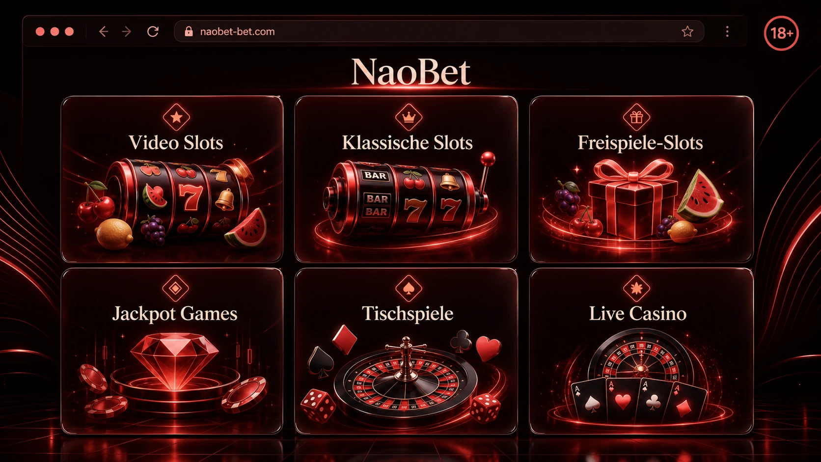 Das Spieleangebot im NaoBet Casino